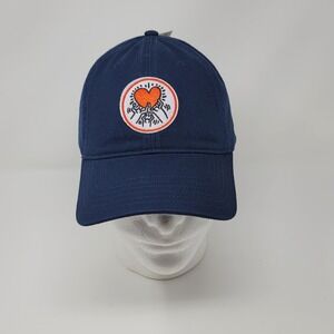 Keith Haring Mad Engine Hat Strapback Embroidered Cap Heart Art Skate Retro Blue